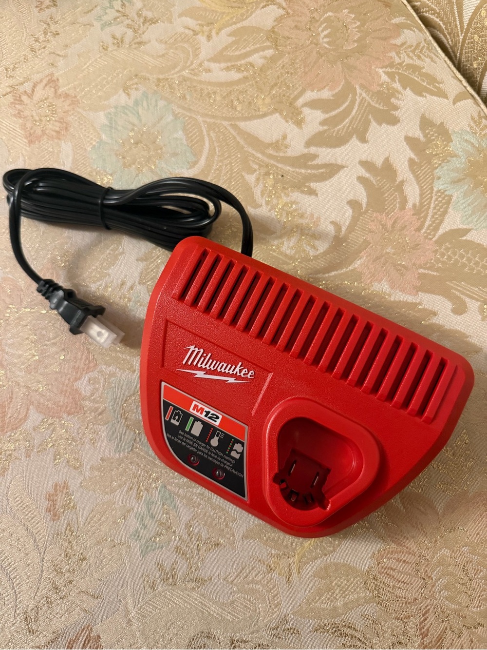 Milwaukee M12 Red Battery Charger - Compact Corded Charger